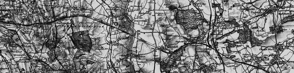 Old map of Hillstown in 1896