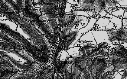Old map of Hilltop in 1896