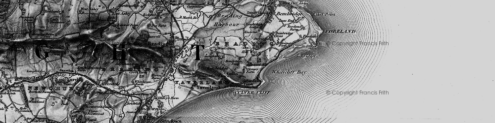 Old map of Hillway in 1895