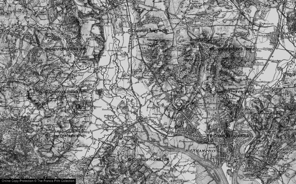 Old Map of Hillyfields, 1895 in 1895