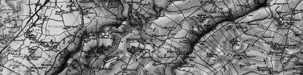 Old map of Hilmarton in 1898