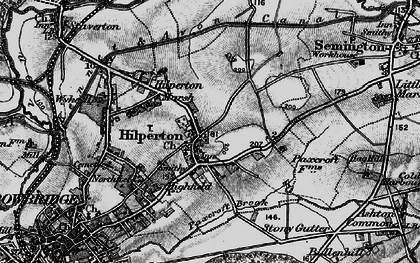 Old map of Hilperton in 1898