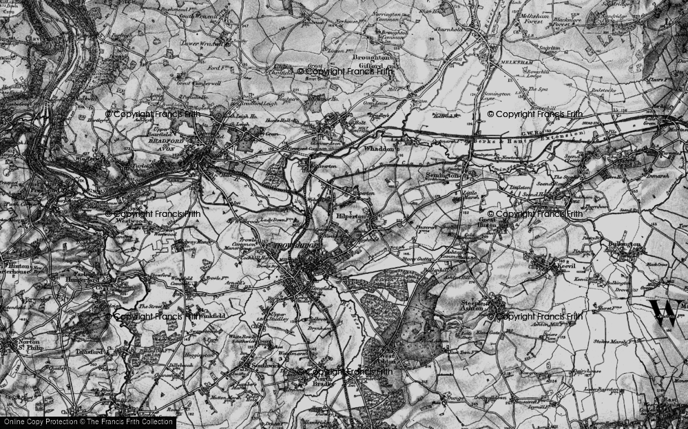 Old Map of Hilperton Marsh, 1898 in 1898