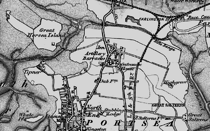 Old map of Hilsea in 1895