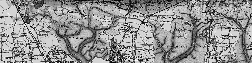 Old map of Hilsea in 1895