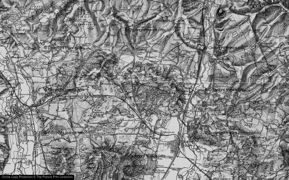 Old Map of Hiltingbury, 1895 in 1895