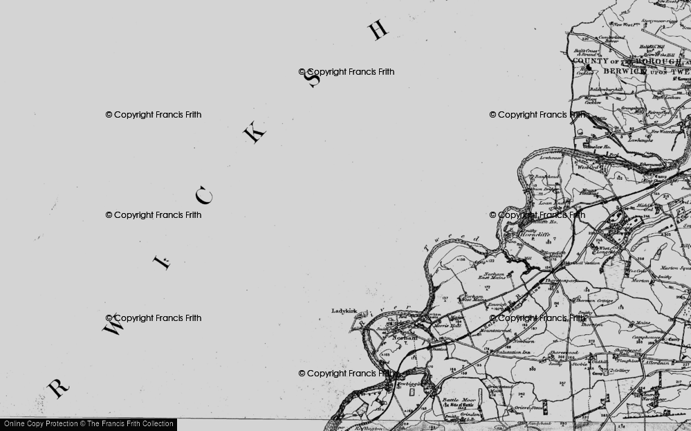 Old Map of Hilton, 1897 in 1897