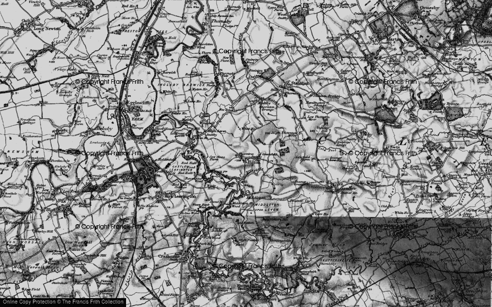 Old Map of Hilton, 1898 in 1898