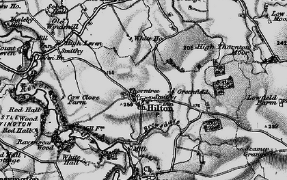 Old map of Hilton in 1898