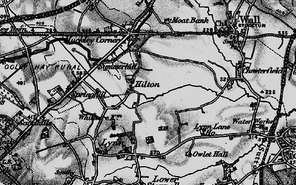 Old map of Hilton in 1899
