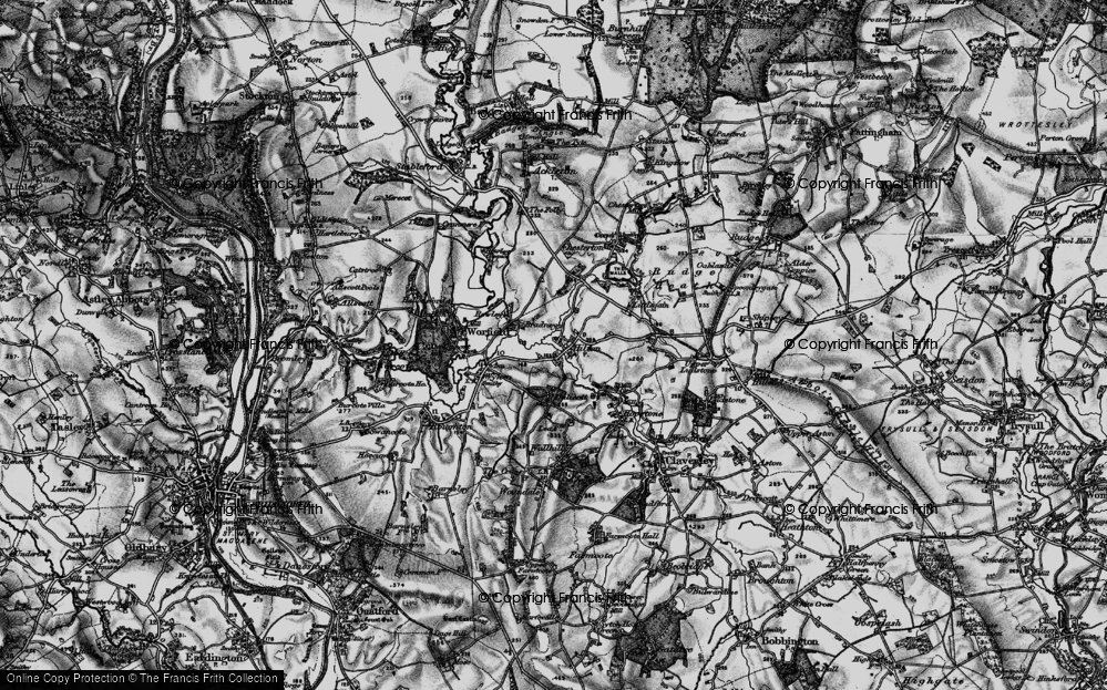 Old Map of Hilton, 1899 in 1899