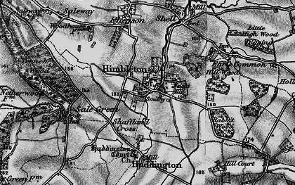 Old map of Himbleton in 1898