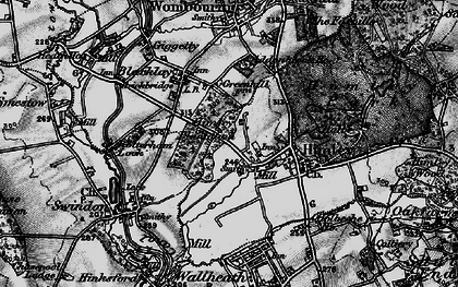 Old map of Himley in 1899