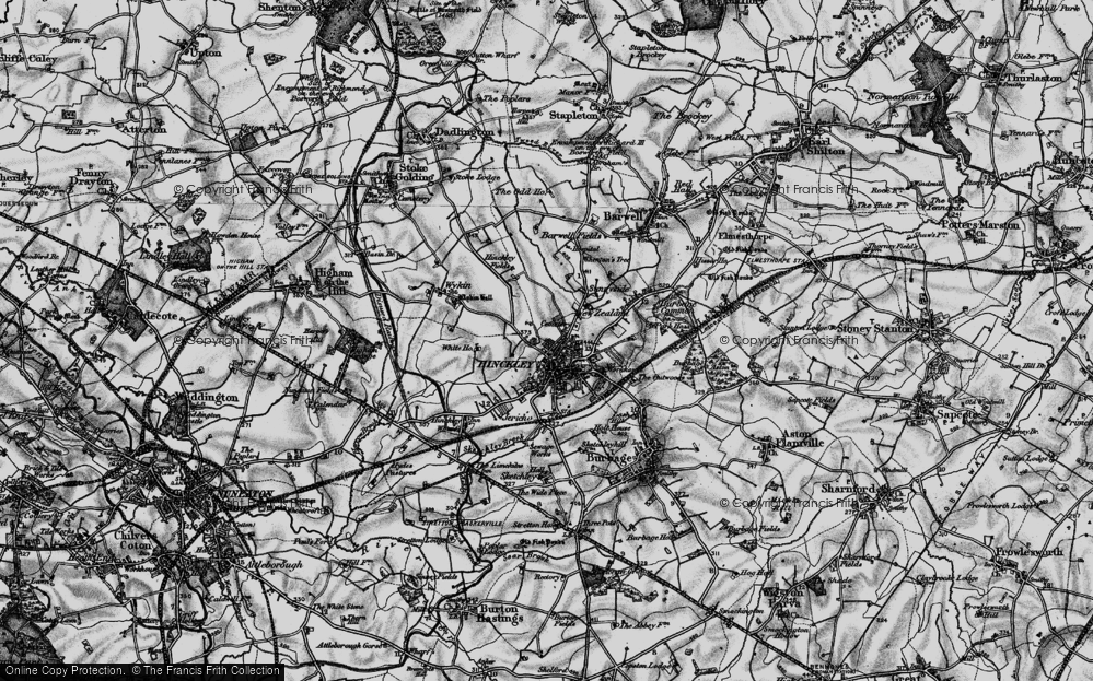 Old Map of Hinckley, 1899 in 1899