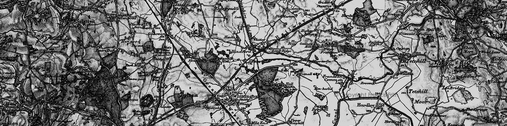 Old map of Hindford in 1897