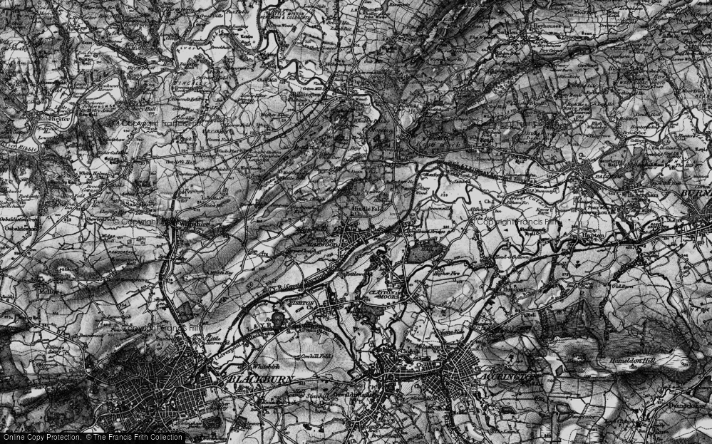 Old Map of Hindle Fold, 1896 in 1896