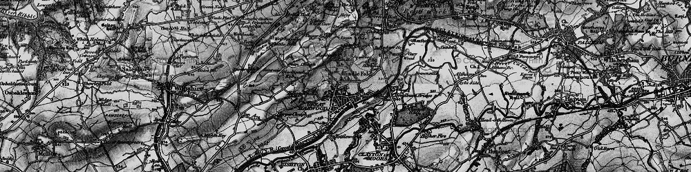 Old map of Hindle Fold in 1896