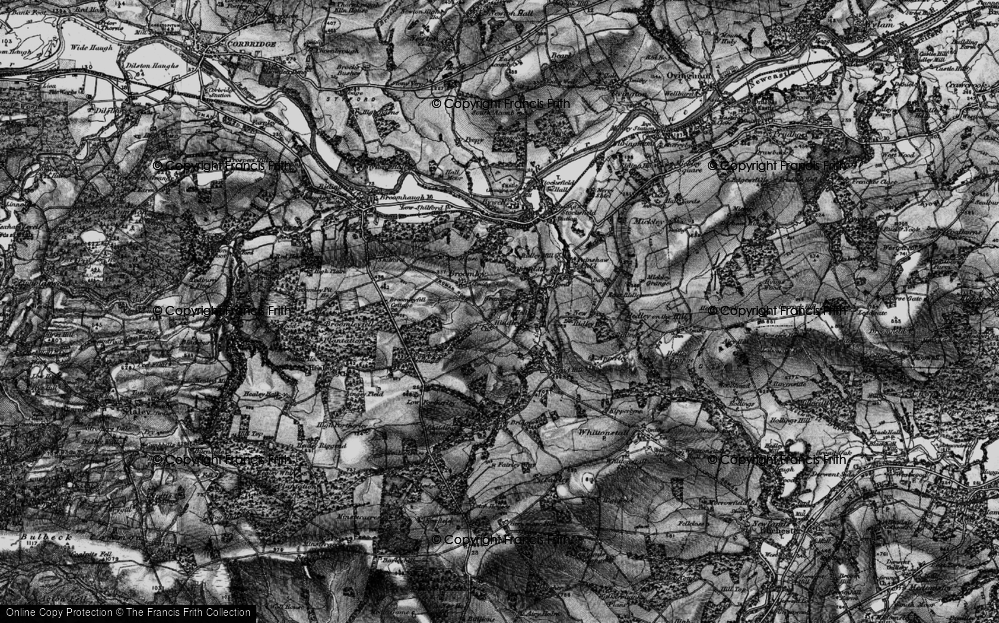 Old Map of Hindley, 1898 in 1898