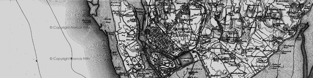 Old map of Hindpool in 1897