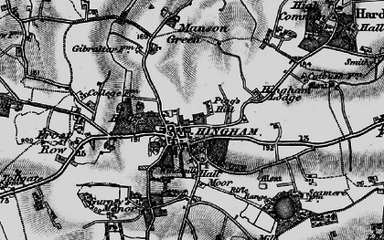 Old map of Sea Mere Fm in 1898