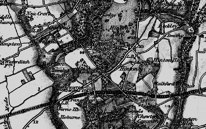 Old map of Hinton in 1895