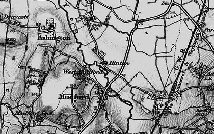 Old map of Hinton in 1898