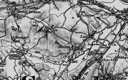 Old map of Hinton in 1899