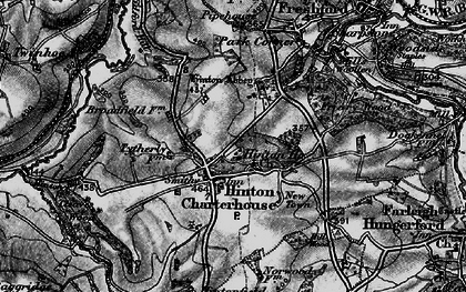 Old map of Hinton Charterhouse in 1898