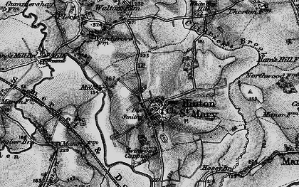 Old map of Hinton St Mary in 1898