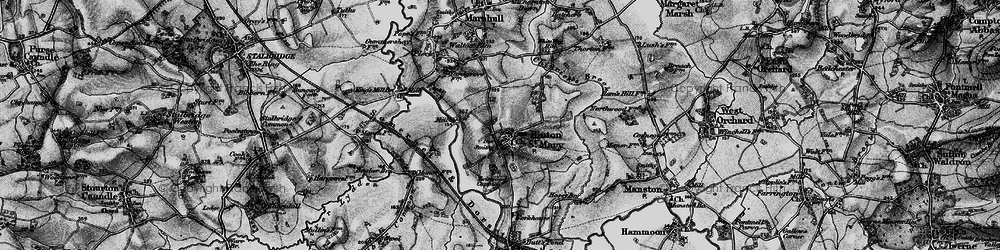 Old map of Hinton St Mary in 1898