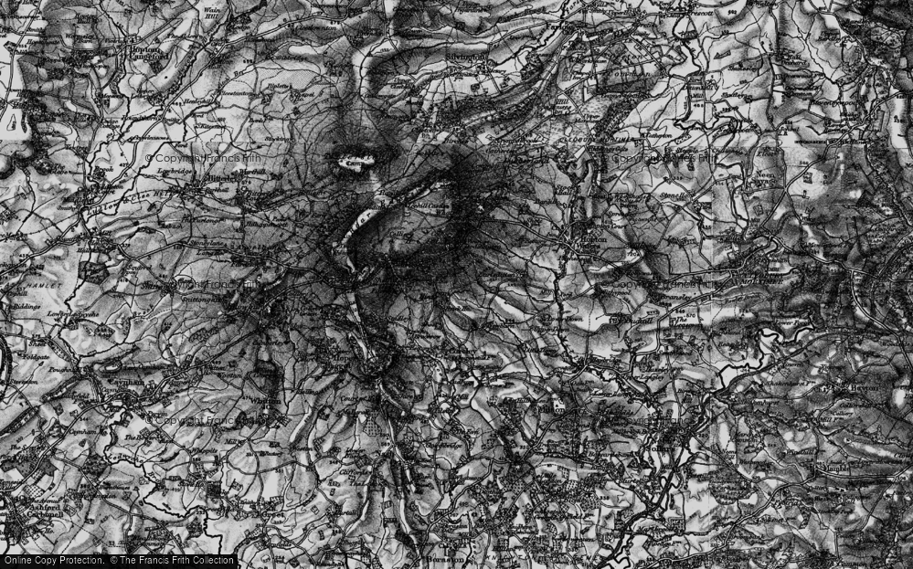 Old Map of Hints, 1899 in 1899