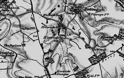 Old map of Hinwick in 1898