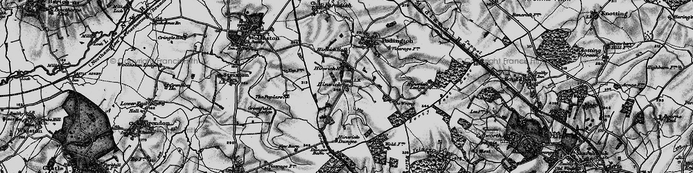 Old map of Hinwick in 1898