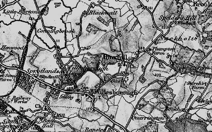Old map of Hinxhill in 1895