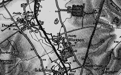 Old map of Hinxton in 1895