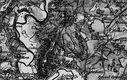 Old map of Hipplecote in 1898