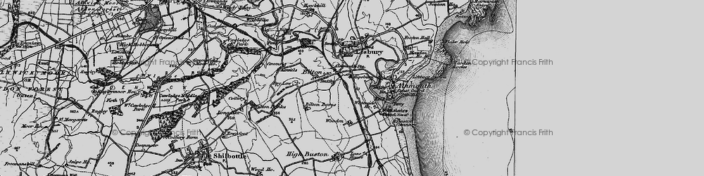 Old map of Hipsburn in 1897