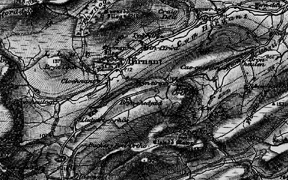 Old map of Bryn Coch in 1899