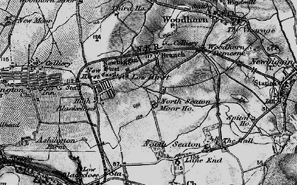 Old map of Hirst in 1897