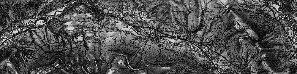 Old map of Afon Cynon in 1898