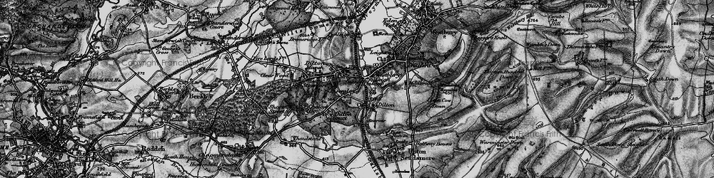 Old map of Hisomley in 1898