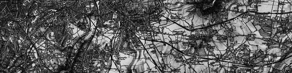 Old map of Hither Green in 1896