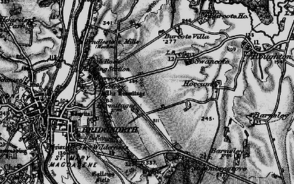 Old map of Burcote Villa in 1899