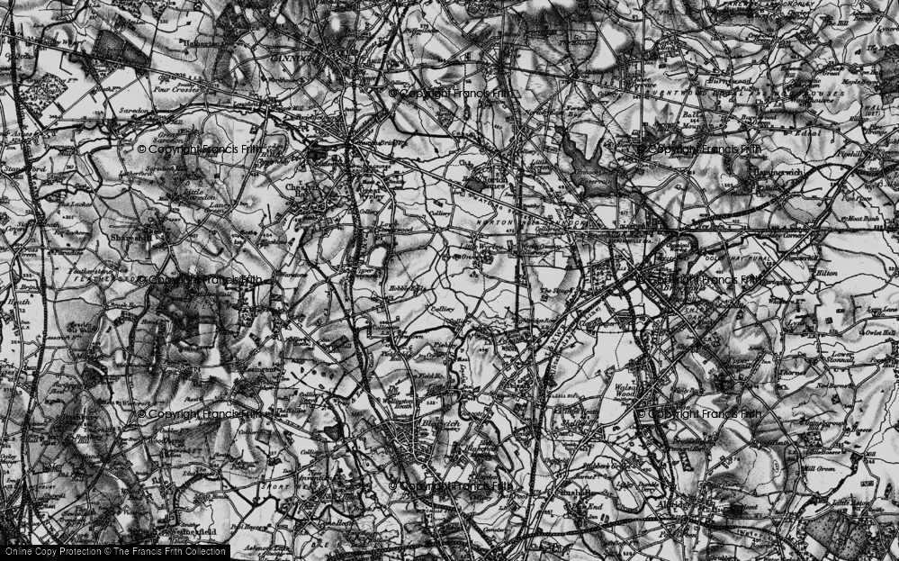Old Map of Hobble End, 1899 in 1899