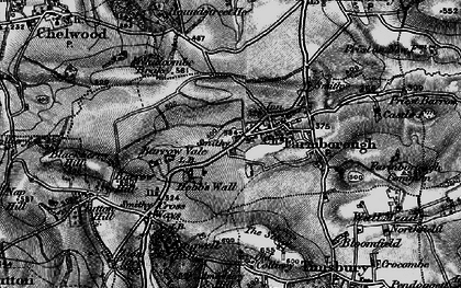 Old map of Hobbs Wall in 1898