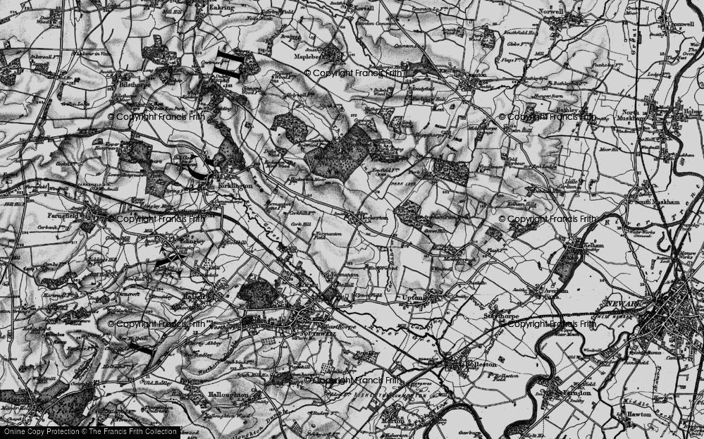 Old Map of Hockerton, 1899 in 1899