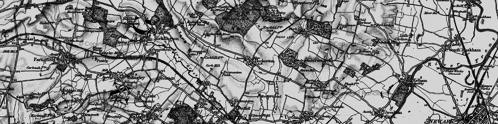 Old map of Hockerton in 1899