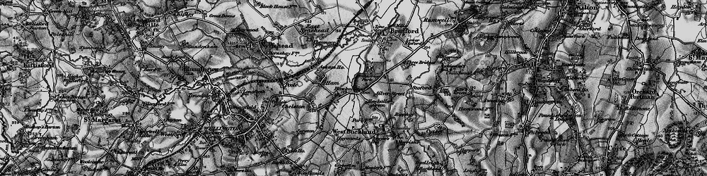 Old map of Hockholler in 1898