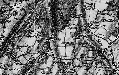Old map of Belmont in 1895
