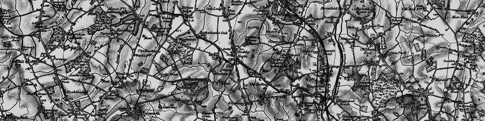 Old map of Arnold's Wood in 1898